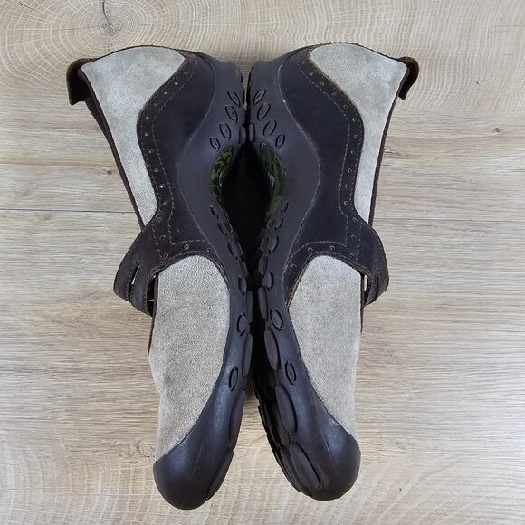 Merrell Plaza Bandeau Womens Mary Jane Shoes Outdoor Dark Taupe Suede Size 9 - Picture 13 of 14